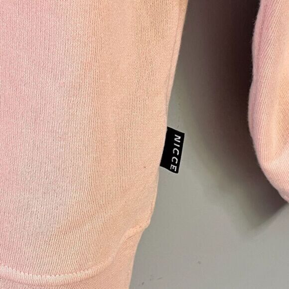 NICCE London Mens Crewneck Long Sleeve Sweater Embossed Chest Logo Size M - Picture 3 of 12